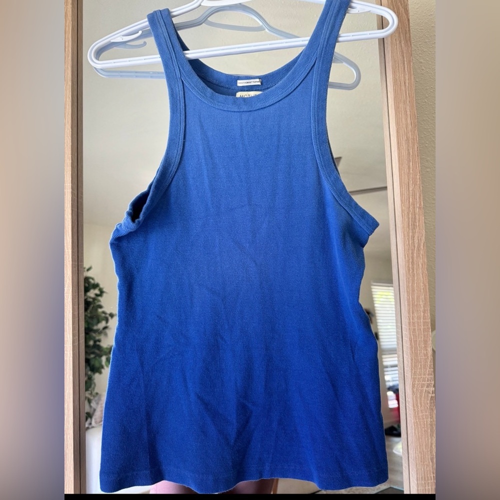 MOTHER Blue Tank Top
